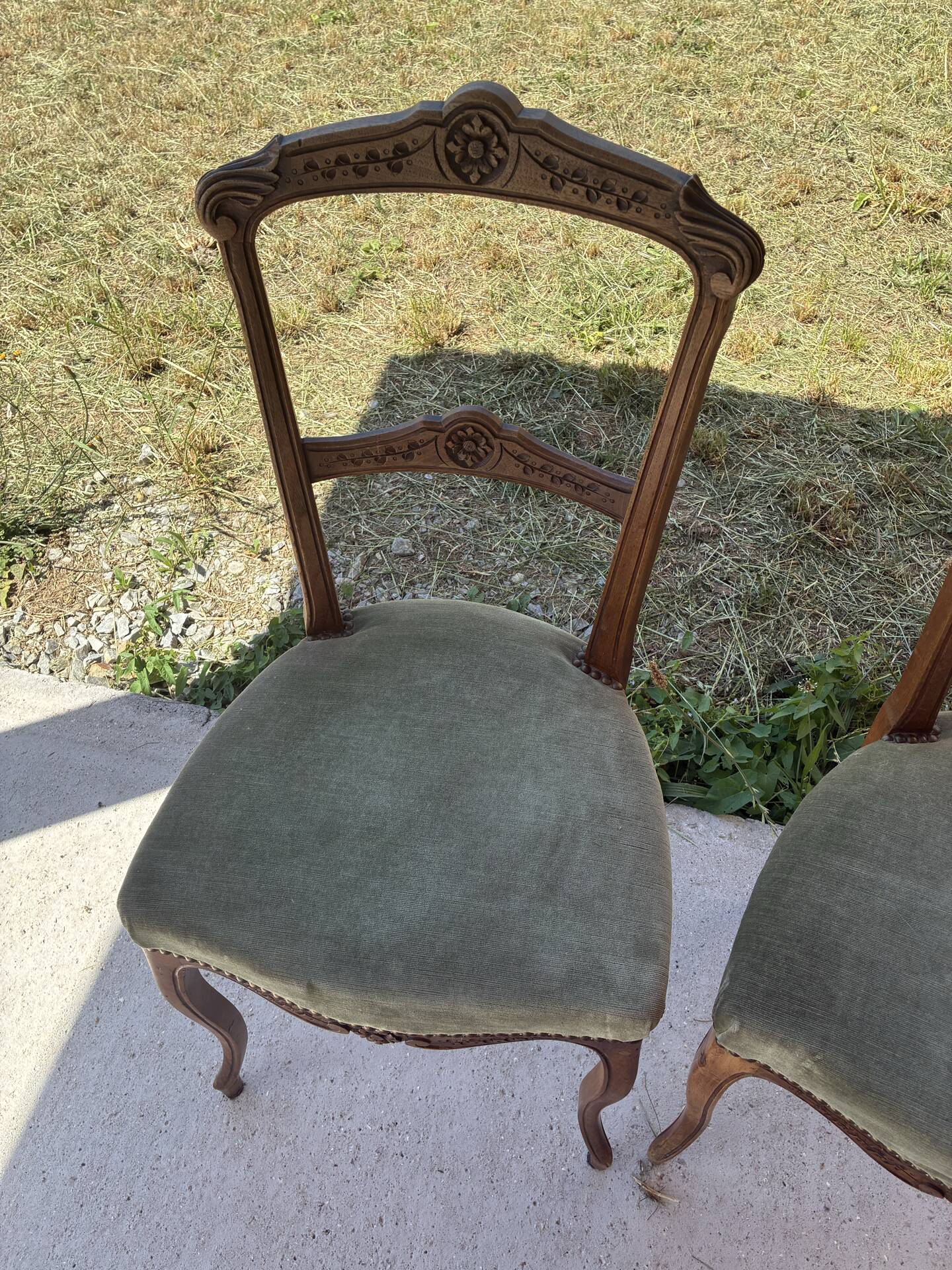 Pair of Louis XV style chairs