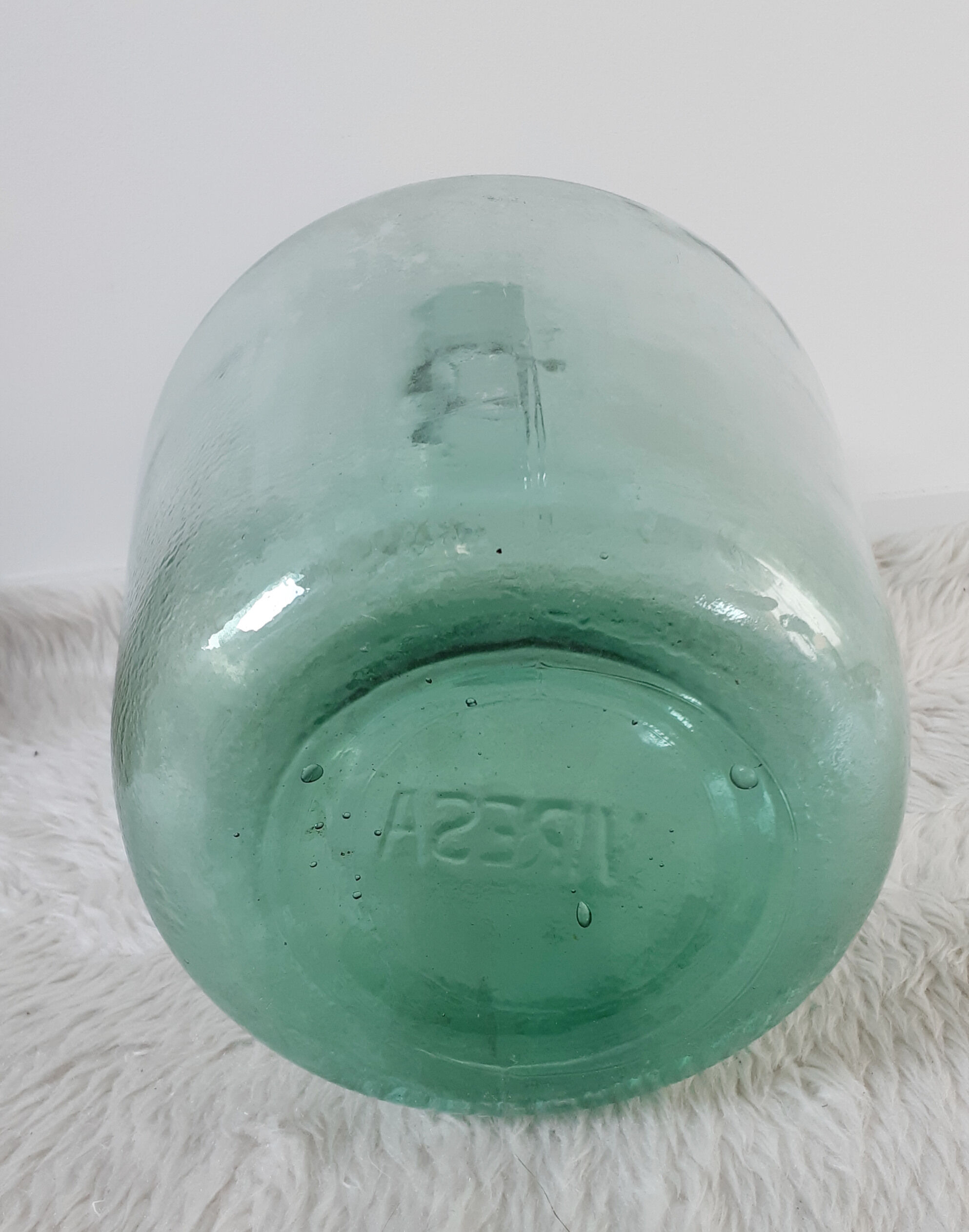 Bonbonne demijohn 10 liters bluish green