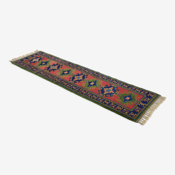 Anatolian handmade vintage rug 290 cm x 77 cm