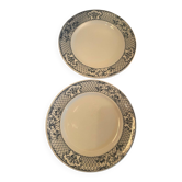 Lot de 2 assiettes plates en ironstone Mason’s
