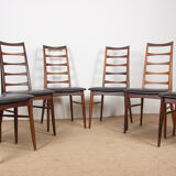 Series of 6 Danish chairs in Rio Rosewood model Liz by Niels Kofoed for Koefoeds Hornslet.