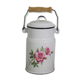 Enamelled sheet metal milk jar