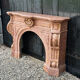 Impressive Napoleon III fireplace in violet brocatelle marble from Spain, circa 1880.