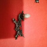 Set of 8 metal knife doors decorated with a stone