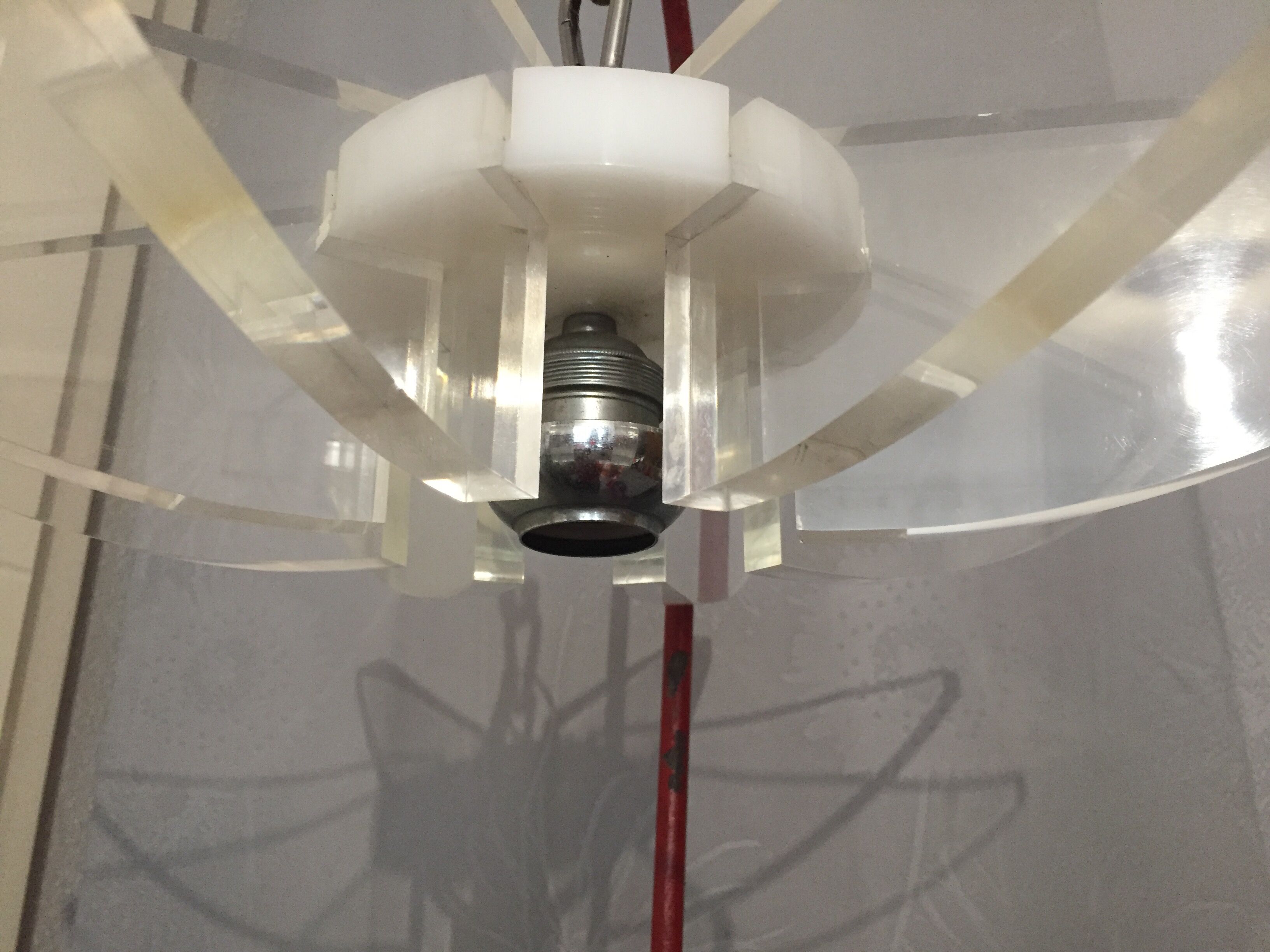André Jean Doucin design ceiling light vintage 1970