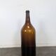 Large antique blown amber glass bottle