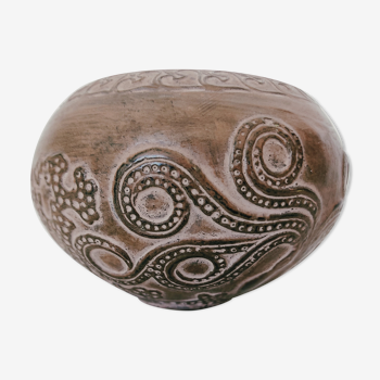 Vase pieuvre terre cuite grecque