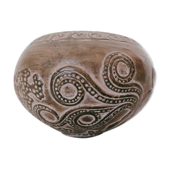 Greek terracotta octopus vase