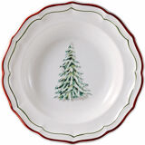 Set of 6 hollow plates christmas fillets