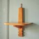 Wall wooden shelf, vintage wooden furniture, Art Deco wall shelf, interior decoration