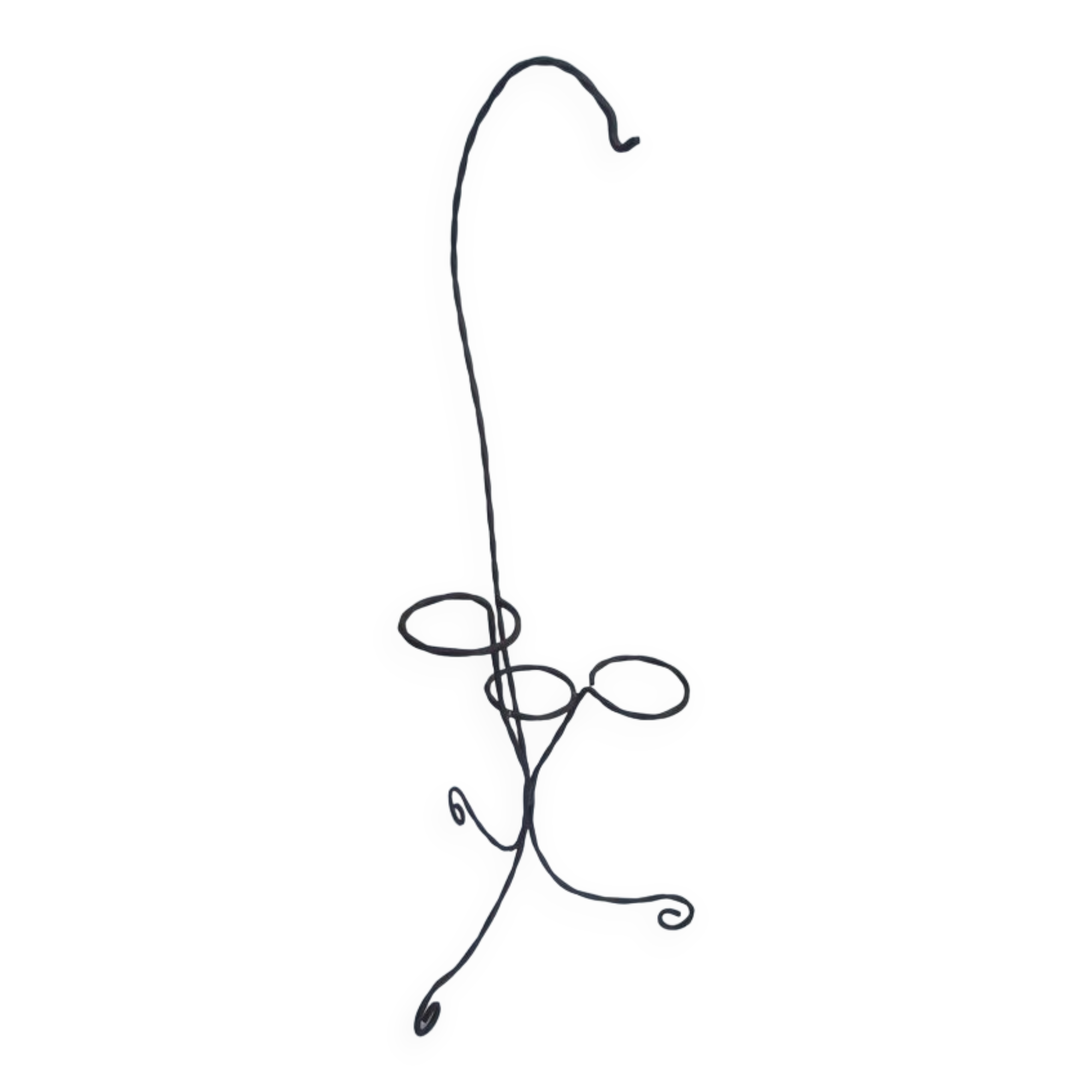 Plant holder h135cm vintage twisted iron