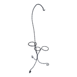 Plant holder h135cm vintage twisted iron