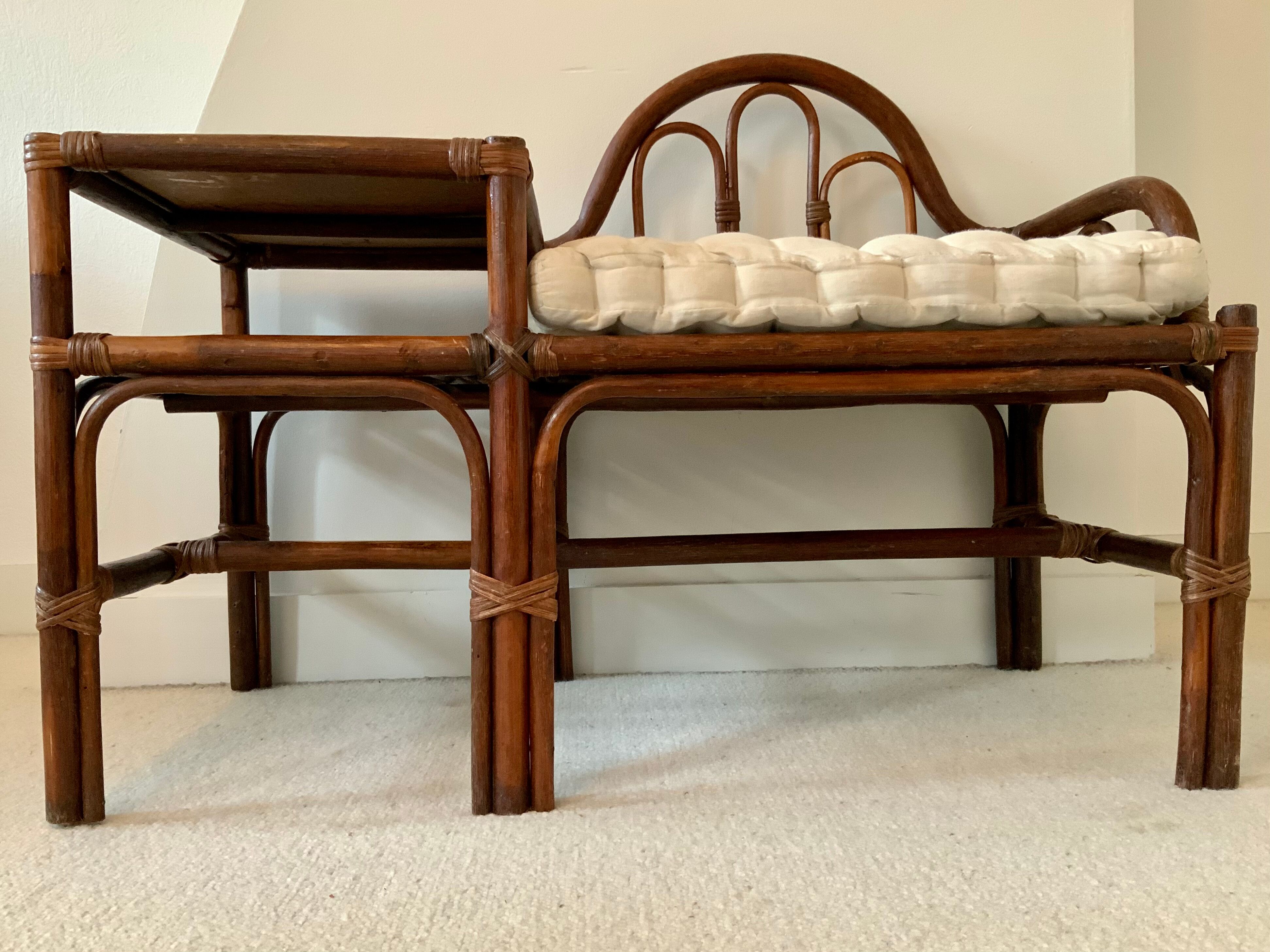 Rattan phone furniture