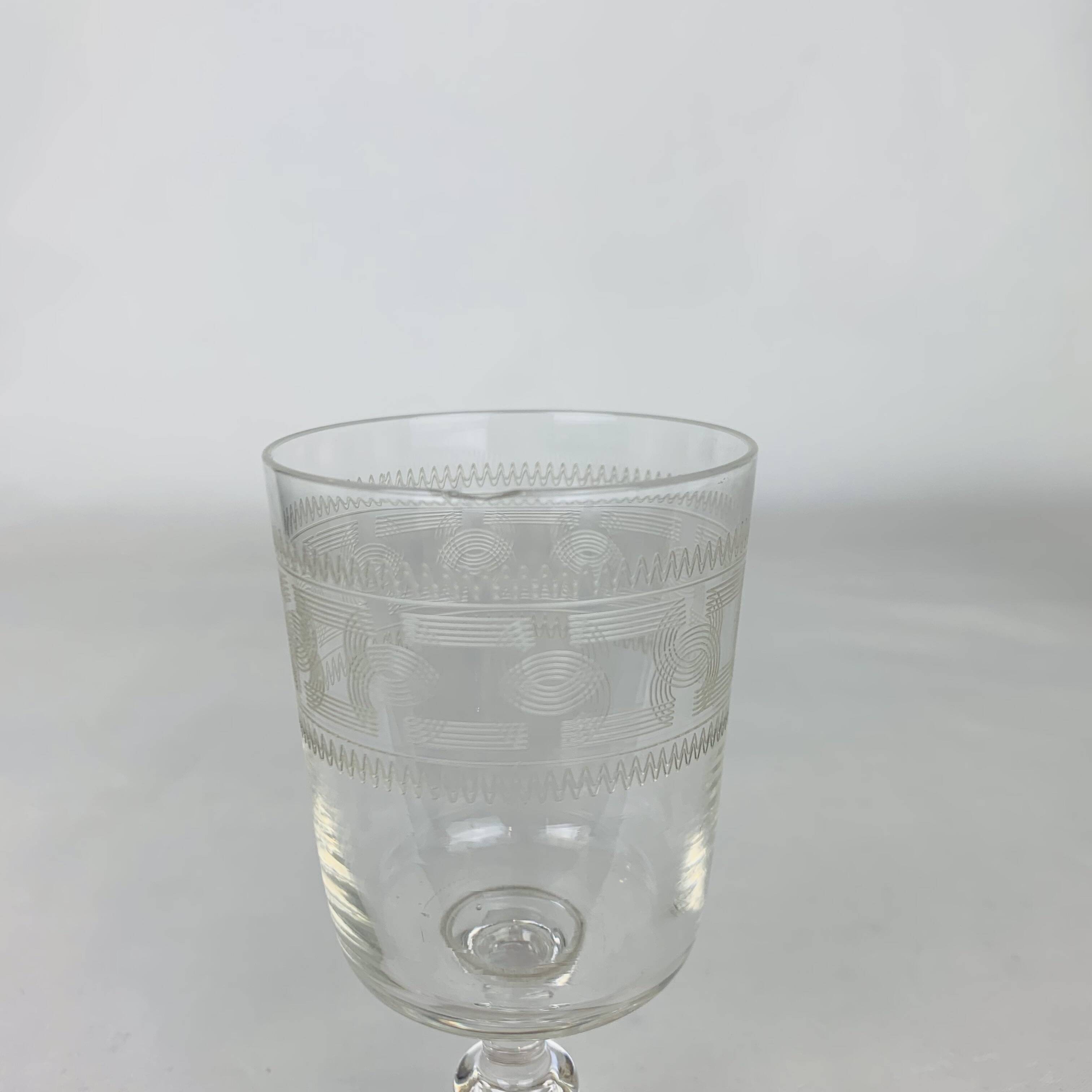 3 Baccarat glasses Chanel model engraving 3458