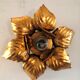 FL wall lamp in gilded metal design 70s