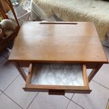 Child desk with all-wood drawer