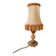 Table lamp in spelter and onyx