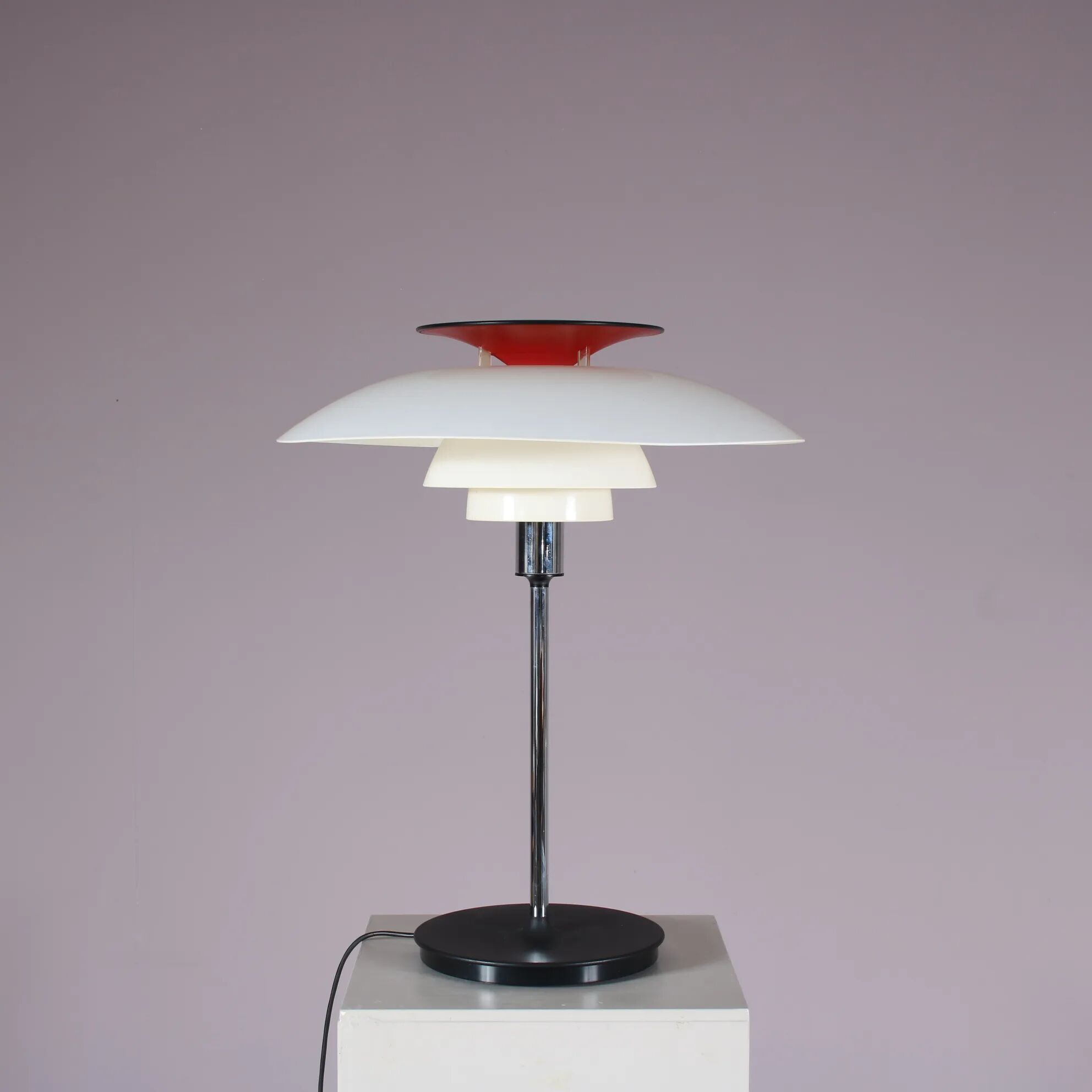 1970s Poul Henningsen “PH80” table lamp for Louis Poulsen, Denmark
