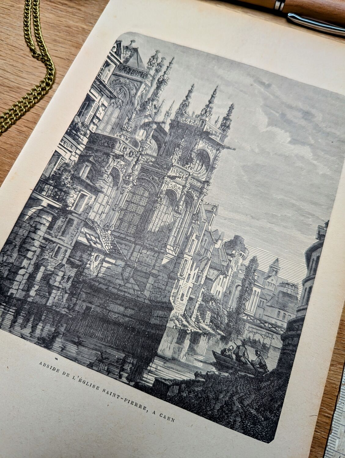 Printed in 1906, Saint-Pierre Church, Caen.