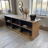 Double-sided counter with XL oak compartments