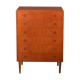 Restored Danish Teak Retro 1960s Tall Chest Of Drawers