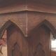 Gothic style wooden column