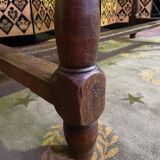 Farmhouse table with cross in oak 19th