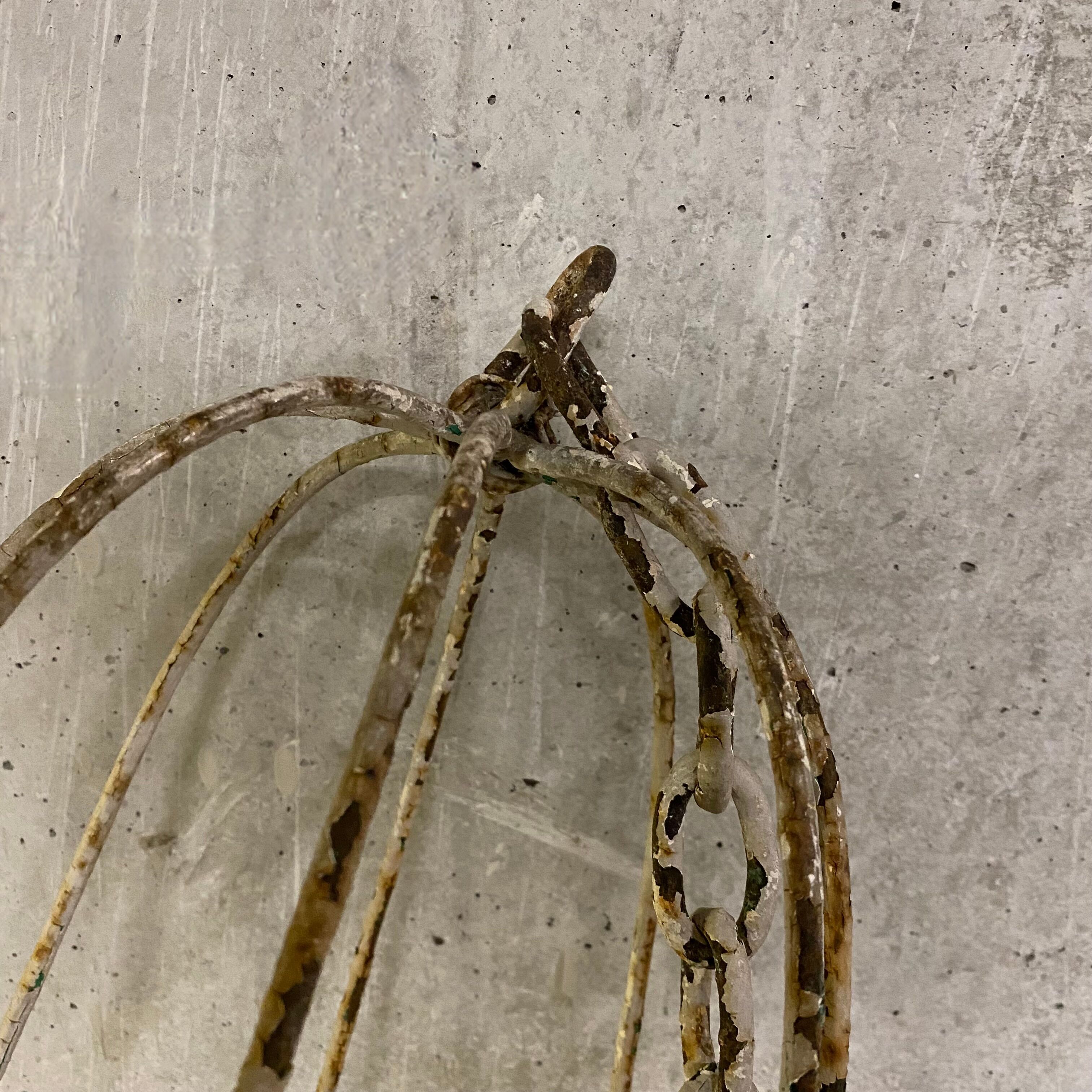 Wrought iron chandelier