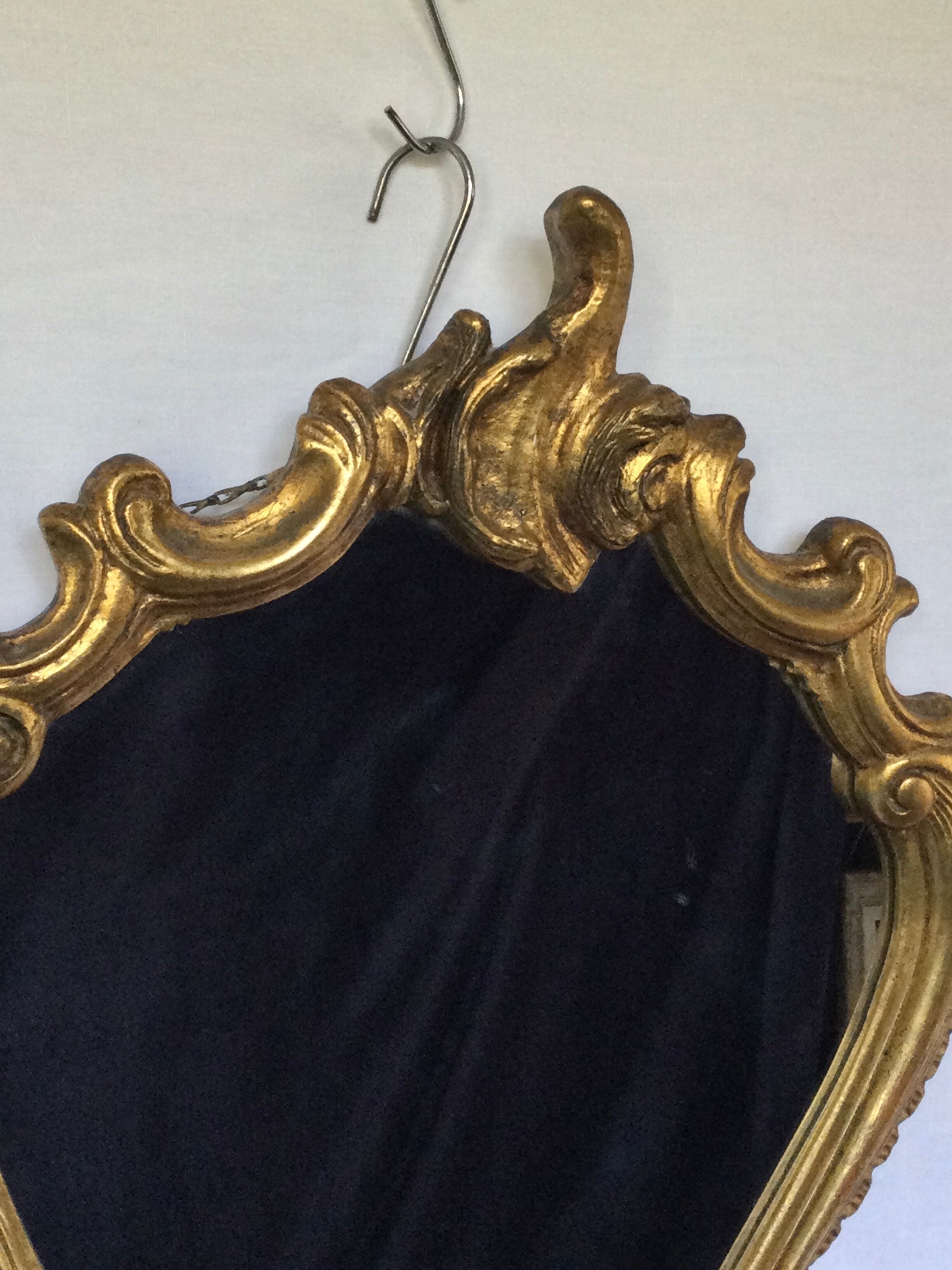 Gilded mirror Louis XV - 67x44cm