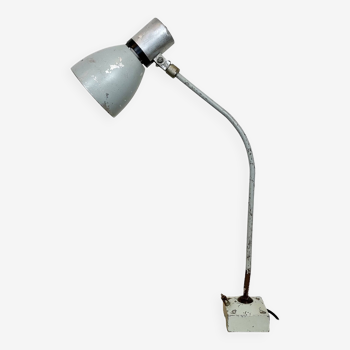 Lampe de Bureau Industrielle Grise d'Elektrosvit, 1970s
