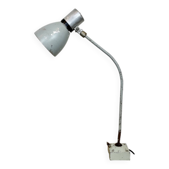 Lampe de Bureau Industrielle Grise d'Elektrosvit, 1970s