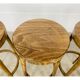 4 tabourets de bar baumann bois années 60 bistrot