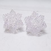 Paire de bougeoirs plexiglas années 70