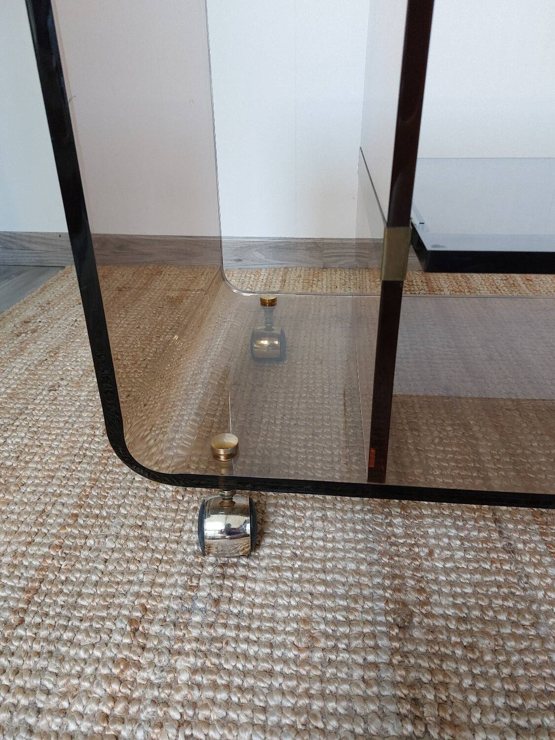 Table Michel Dumas plexiglas 1970