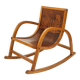 Curved wooden rocking chair for children Bauhaus Brockhage Andrä period, Germany, 1950s
