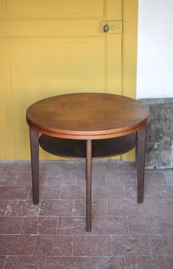 Table vintage, table bois, table 2 étages, table salon, bout de canapé