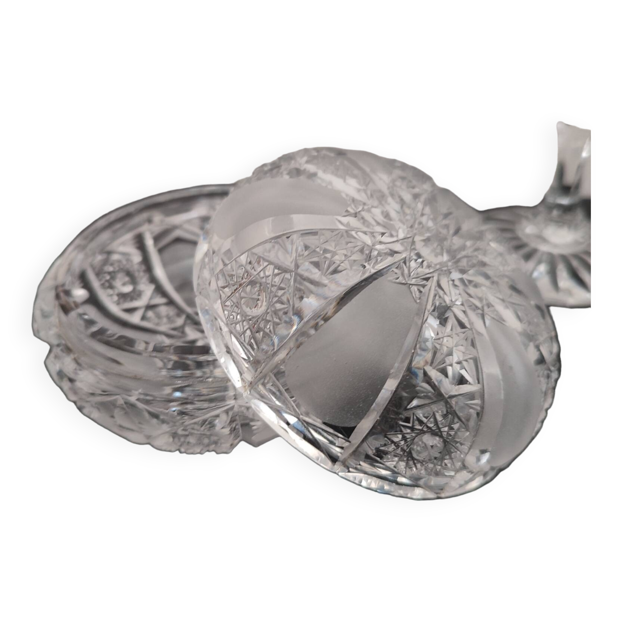 Vintage Arques crystal sugar bowl