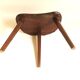 Tabouret de traite tripode années 60