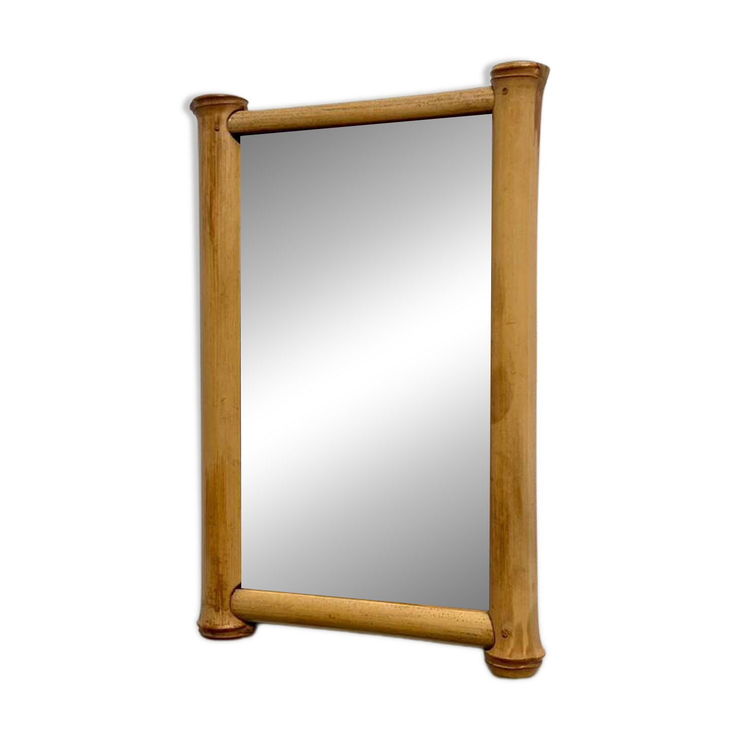 Vintage bamboo mirror 1960s