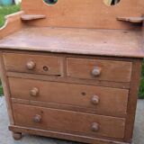 Chest of drawers from the 1980s in wood, very good condition