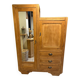 Armoire asymétrique bois brut
