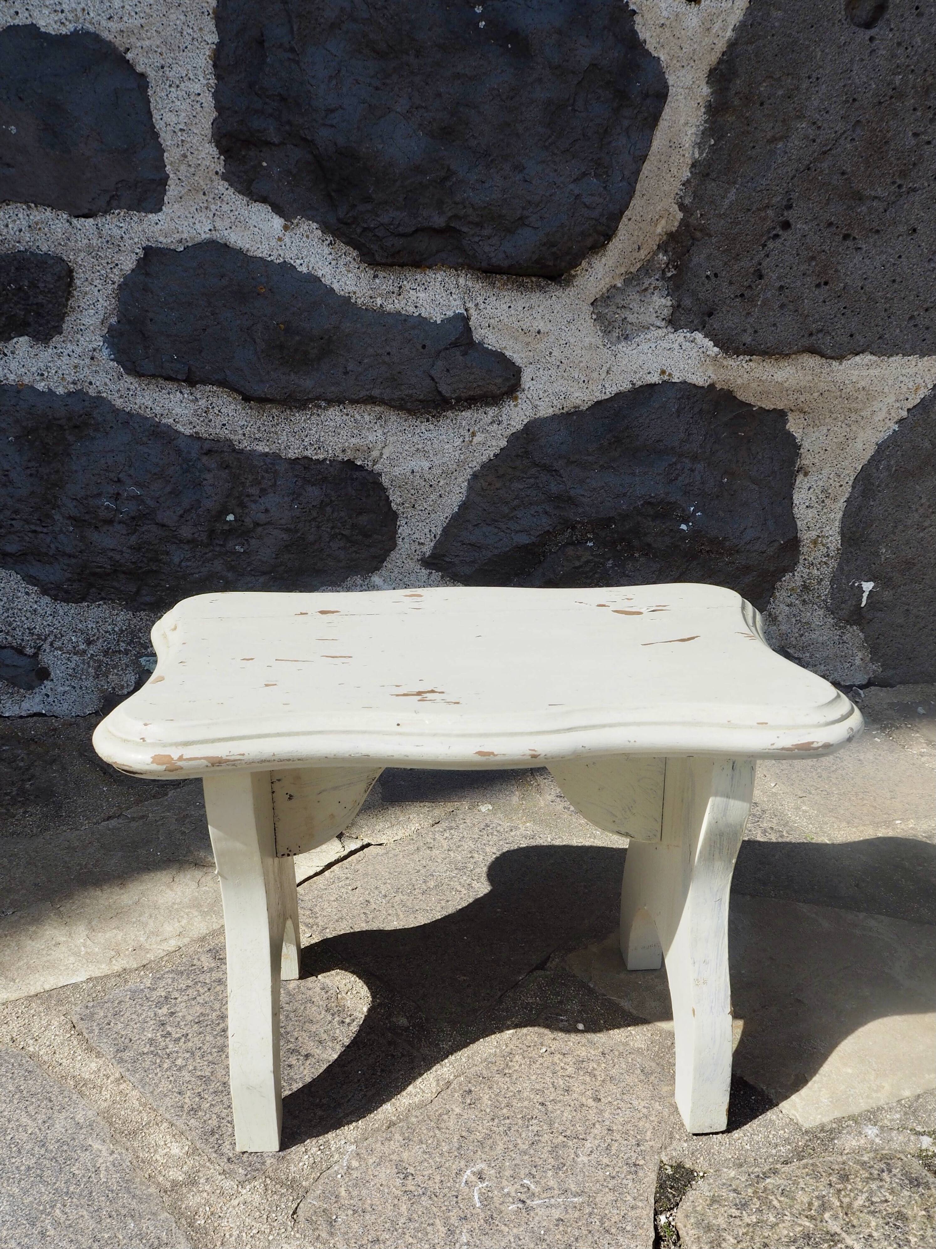 Wooden footboard wabi sabi