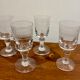 Set of 4 bistro glasses early XX century