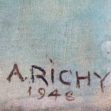 Painting on canvas Chrysanthemums