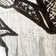 Grande tapisserie vintage de Korhogo — Sénoufo, Côte d'Ivoire