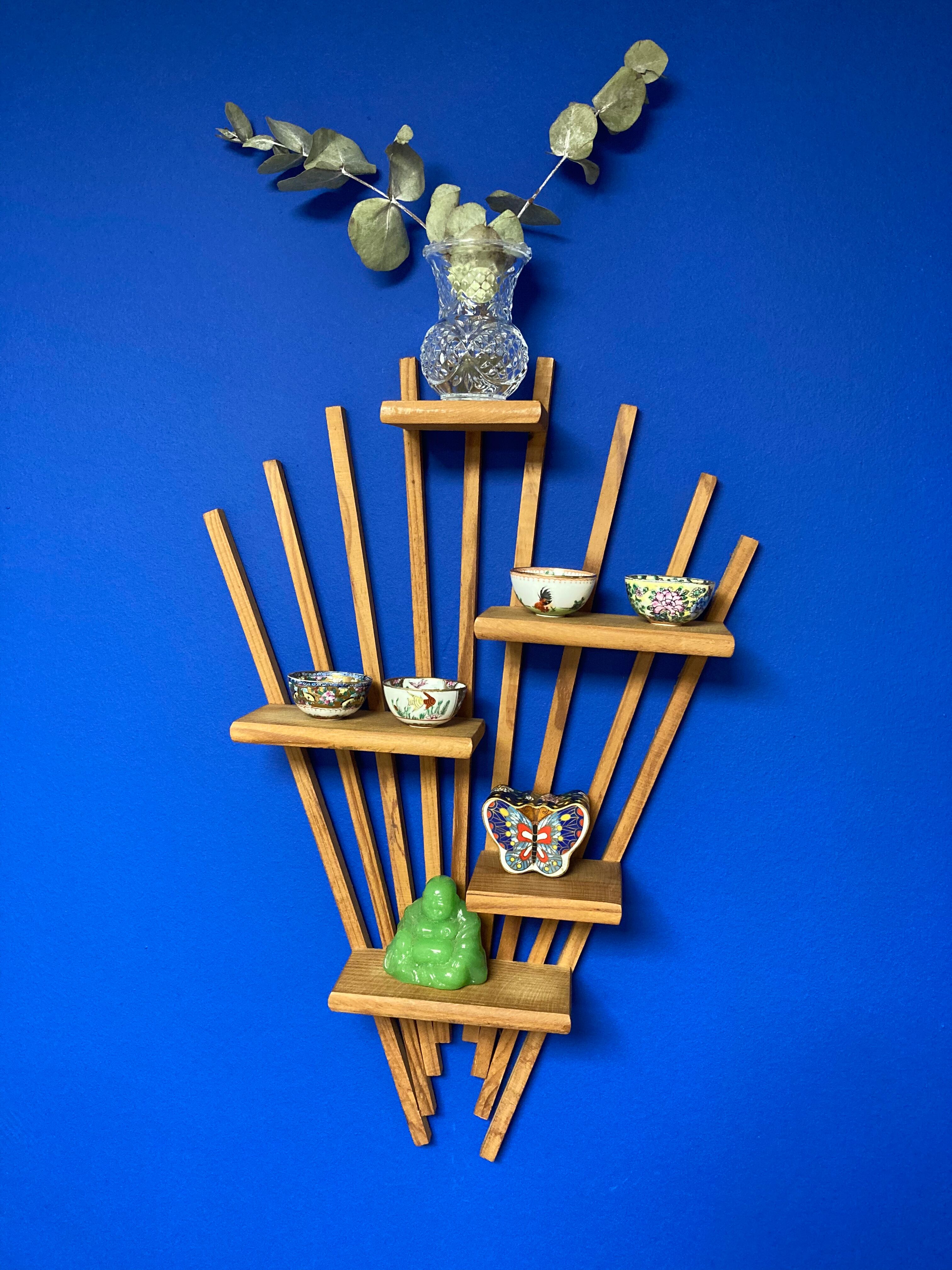 Pair of vintage wall shelves