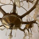 brass and crystal chandelier