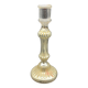 Bougeoir en verre eglomisé XIXe 19e