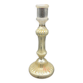 19th century eglomise glass candle holder