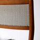 4 chaises scandinaves en teck et tissu d'origine, années 1960